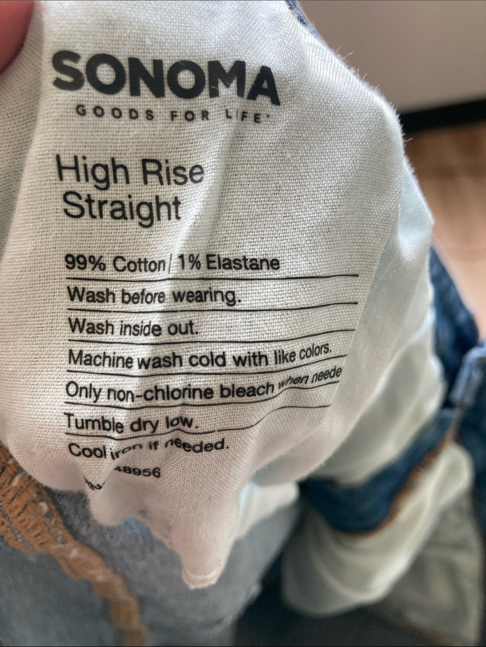 Sonoma high rise straight leg jean casual plus size jean 26W - Picture 16 of 17